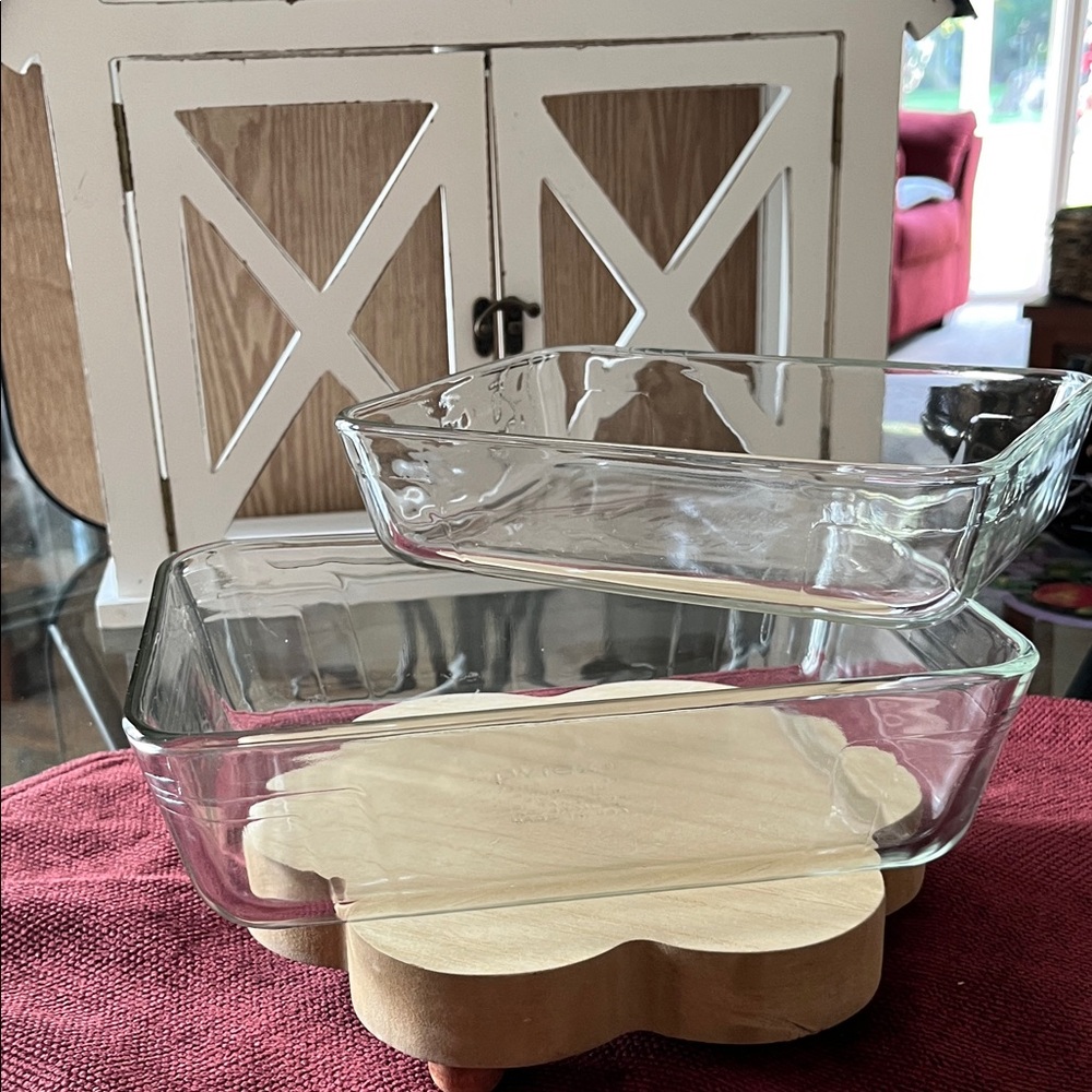 Pyrex Clear Glass Bakeware Set